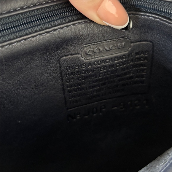 Coach Navy vintage 2000s hippie flap small - Picture 8 of 8